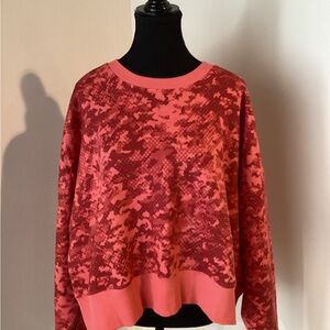 Under Armour Red and Pink Patterned Top